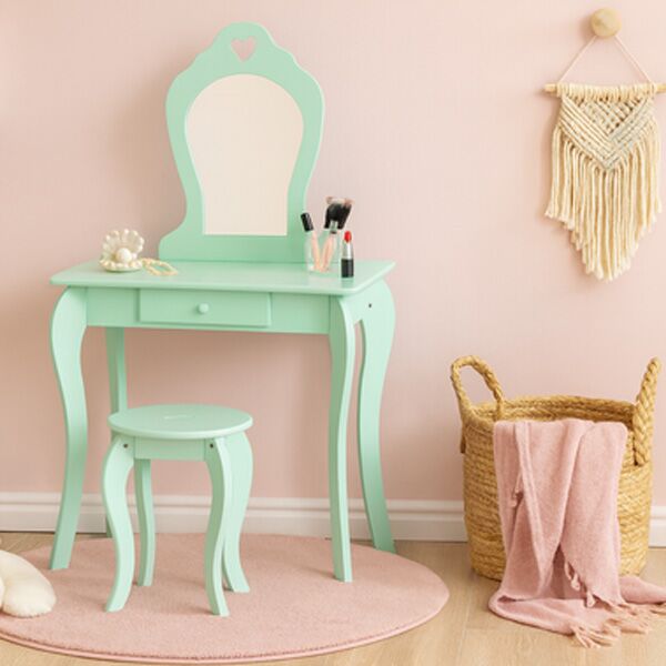 Dečiji sto za šminkanje sa ogledalom + stolica (PHO3549) - Image 2